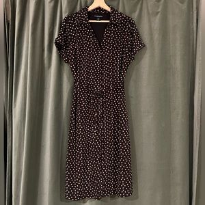Dot print midi dress | Cynthia Rowley